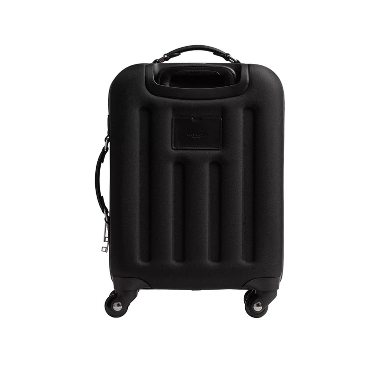 Coach Unisex Wheeled Carry On In Signature Canvas Charcoal