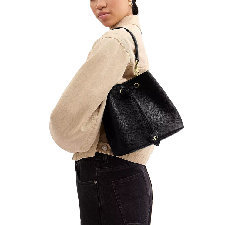 Coach Women's Rowan Bucket Bag Gold/Black