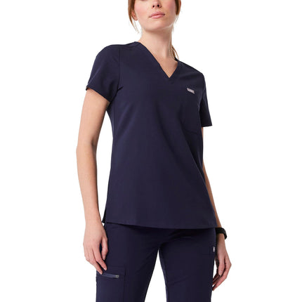 FIGS Women's Catarina One Pocket Scrub Top Navy