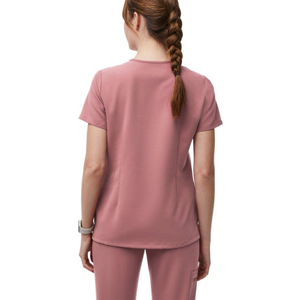 FIGS Women's Catarina One Pocket Scrub Top Mauve