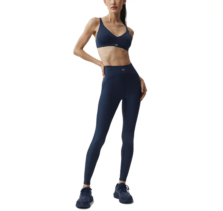 alo Women's Airlift High-Waist Top-Notch Legging Navy