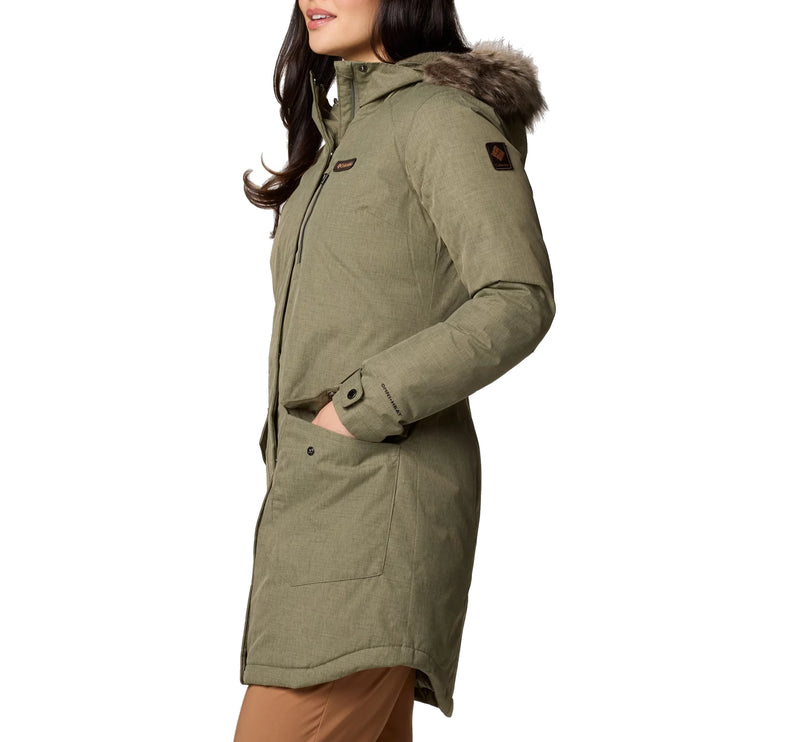 Columbia Women's Suttle Mountain Long Insulated Jacket Stone Green