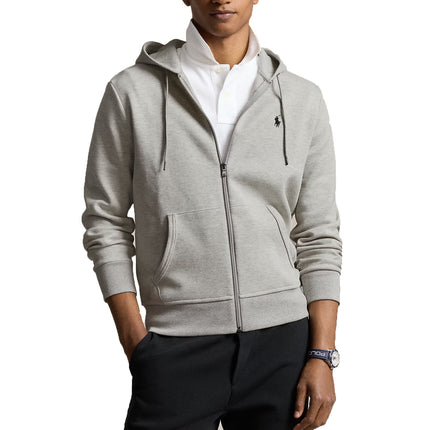 Polo Ralph Lauren Men's Double-Knit Full-Zip Hoodie Light Sport Heather