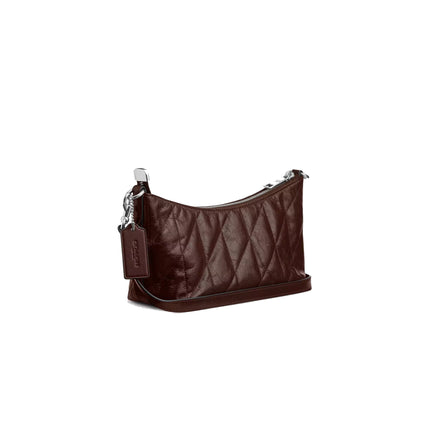 Coach Women's Caitlin Shoulder Bag With Quilting Silver/Maple