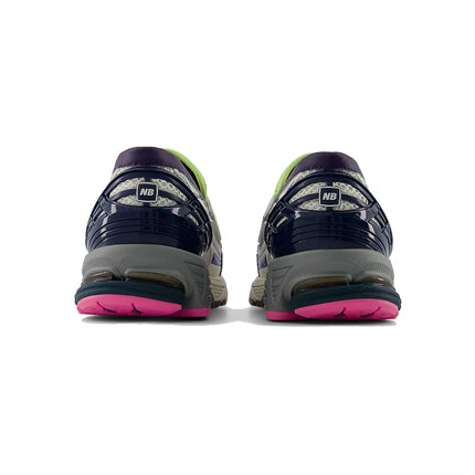 New Balance 1906L Silver Metallic with NB Navy and Pink Heat U190667K