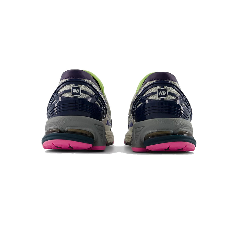 New Balance 1906L Silver Metallic with NB Navy and Pink Heat U190667K