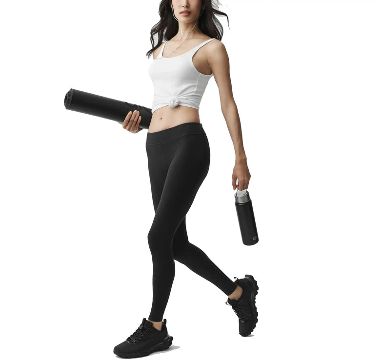 alo Women's Airbrush Low-Rise 7/8 Legging Black