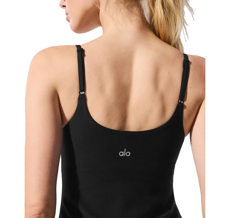 alo Women's Alosoft Encore Tennis Dress Black