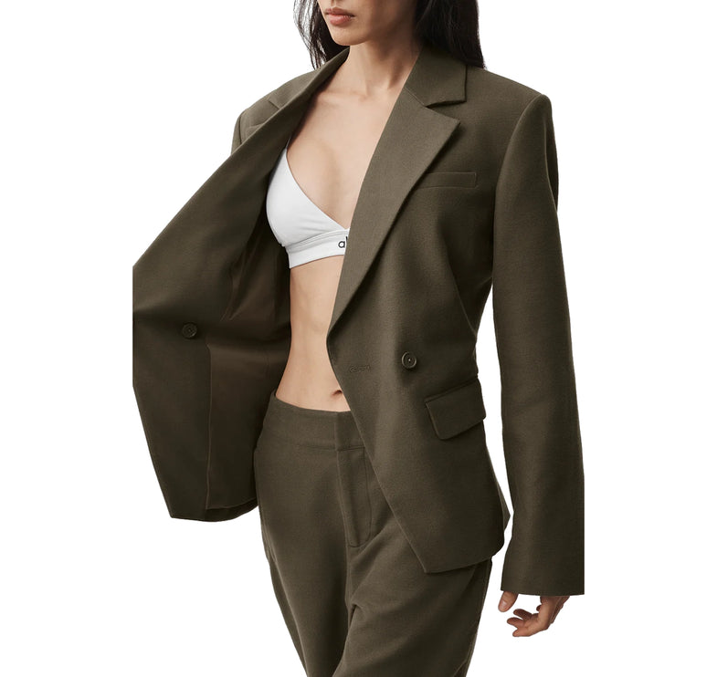 alo Women's Cinch Blazer Olive Tree