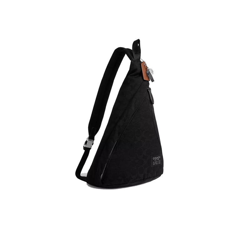 Coach Unisex Lachlan Sling In Signature Nylon Black