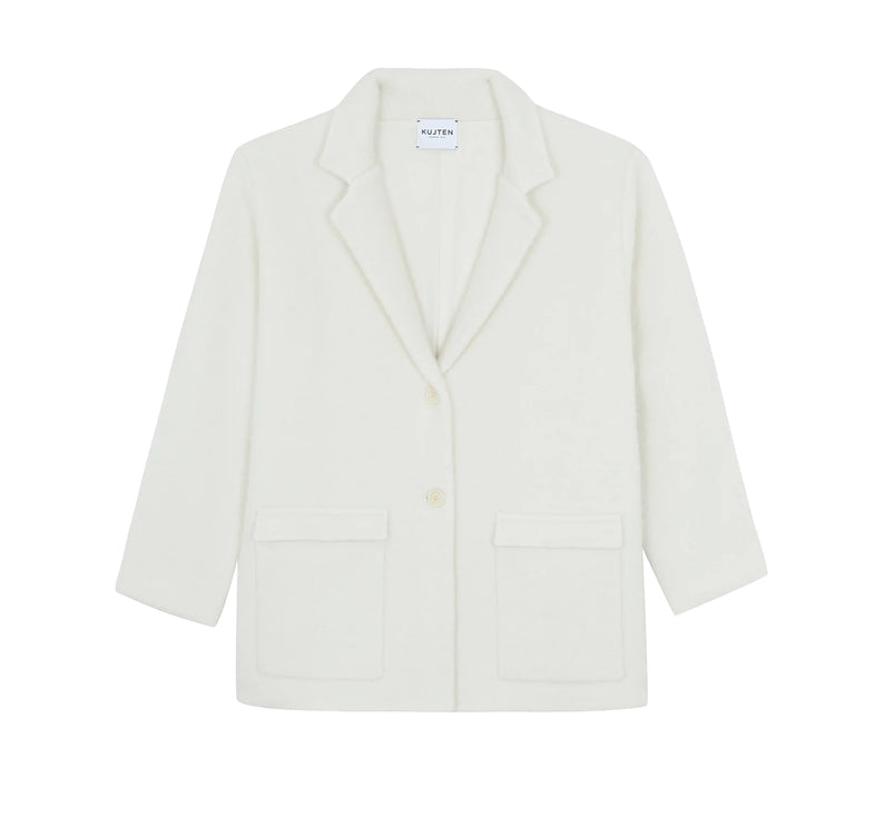 KUJTEN Women's Cashmere Bree Jacket White