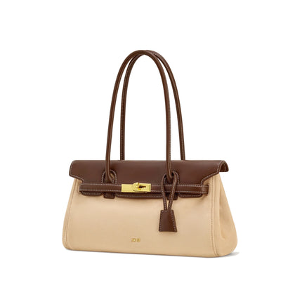 JW PEI Women's Yara Faux Suede Shoulder Bag Dark Brown