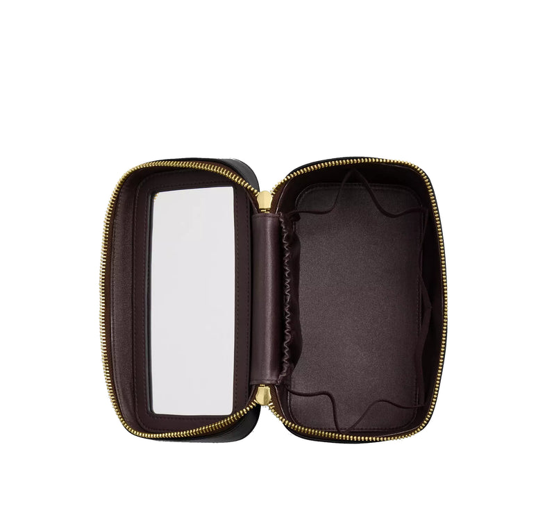 Coach Women's Cosmetic Case Gold/Black