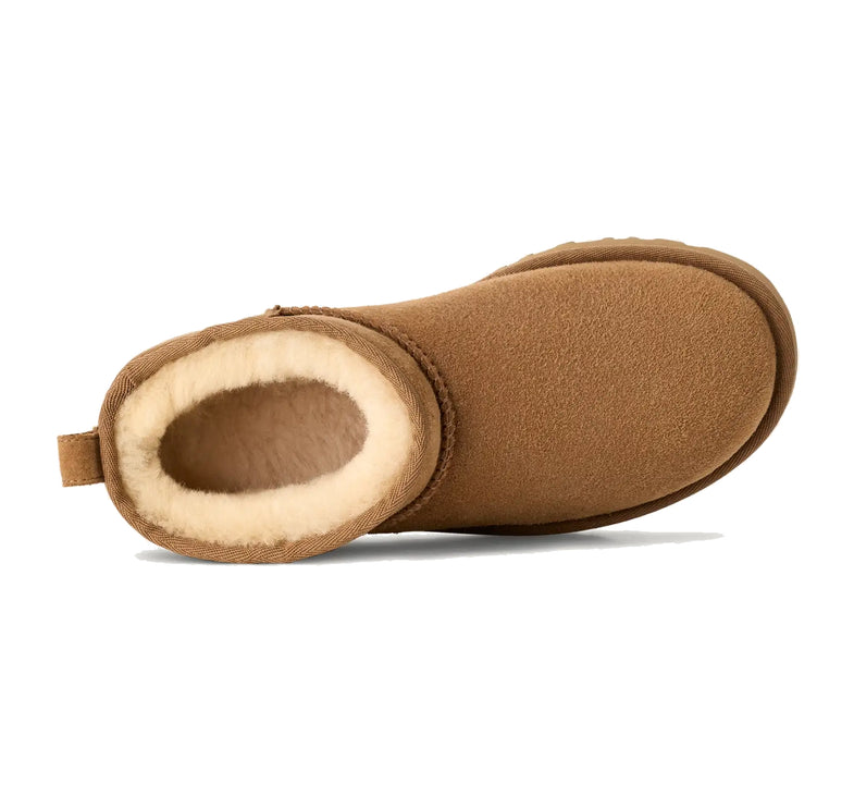 UGG Classic Ultra Mini kadın botu, kahverengi (chestnut) süet