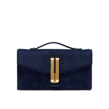 DeMellier London Women's The Vancouver Clutch Navy Suede