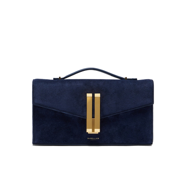 DeMellier London Women's The Vancouver Clutch Navy Suede