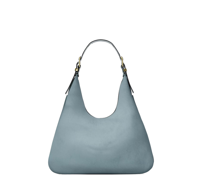 Michael Kors Women's Nolita Large Nubuck Hobo Shoulder Bag Chambray