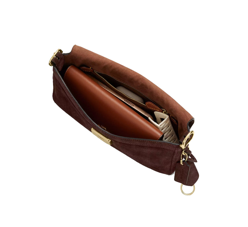 Coach Women's Etta Small Flap Shoulder Bag Gold/Maple
