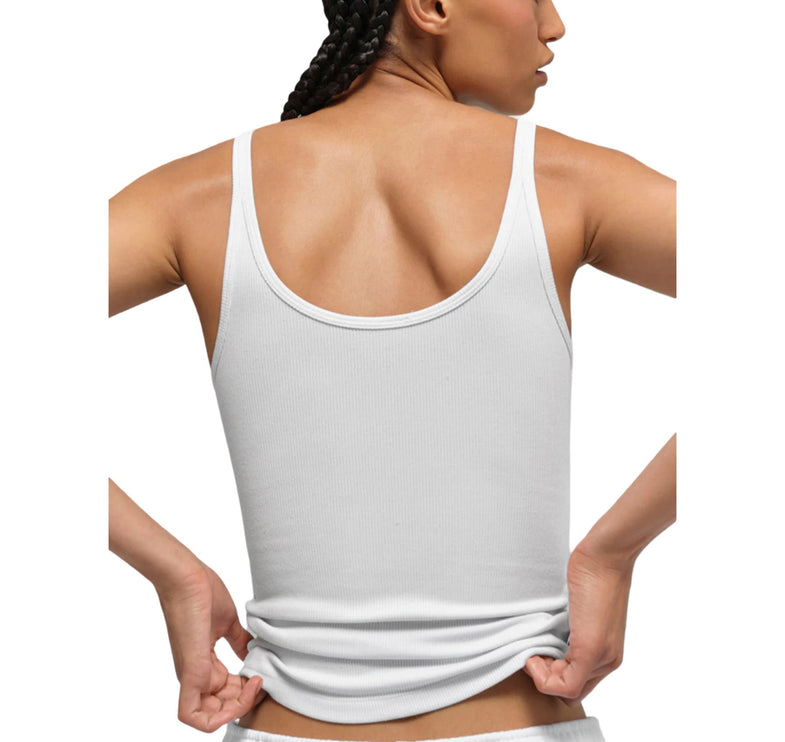 alo Women's Ribbed Prosper Tank White