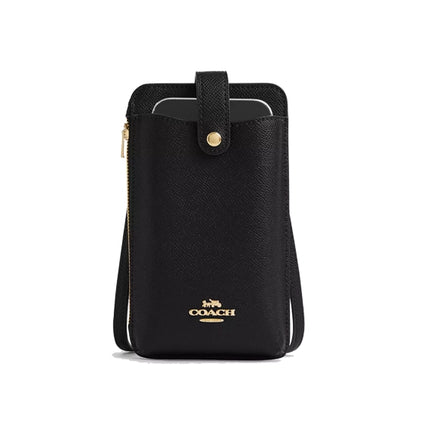 Coach Women's Phone Crossbody Bag Gold/Black