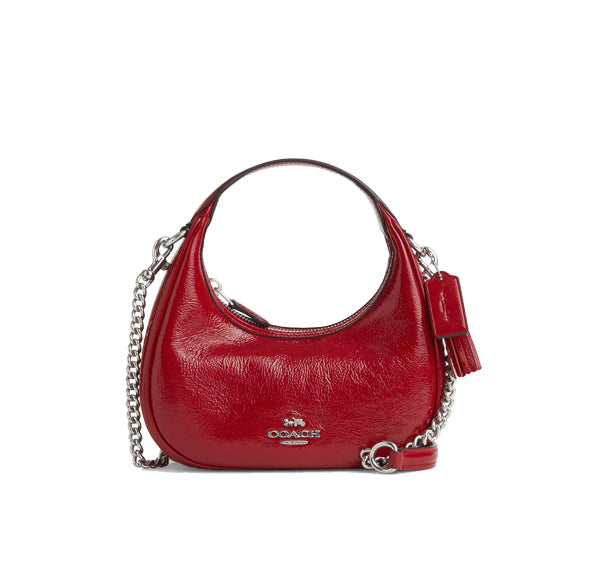 Coach Women's Carmen Mini Crossbody Bag Silver/Red