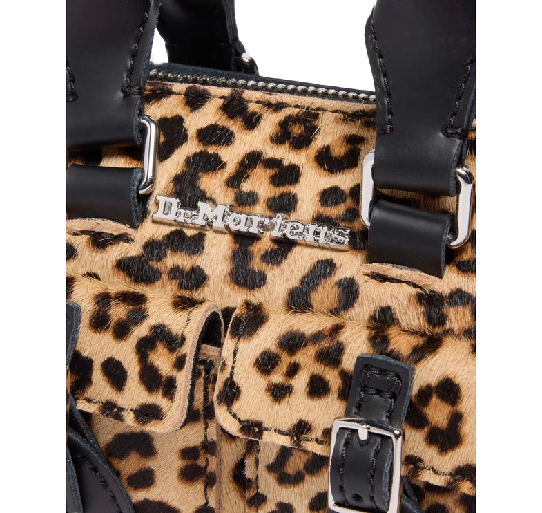Dr. Martens Mini Top Handle Leopard Print Bag Black/Tan