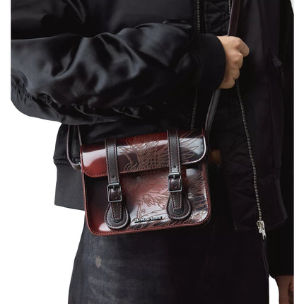 Dr. Martens 7 Inch Phoenix Arcadia Leather Satchel Cherry Red