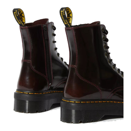 Dr. Martens Unisex Jadon Arcadia Leather Platform Boots Cherry Red
