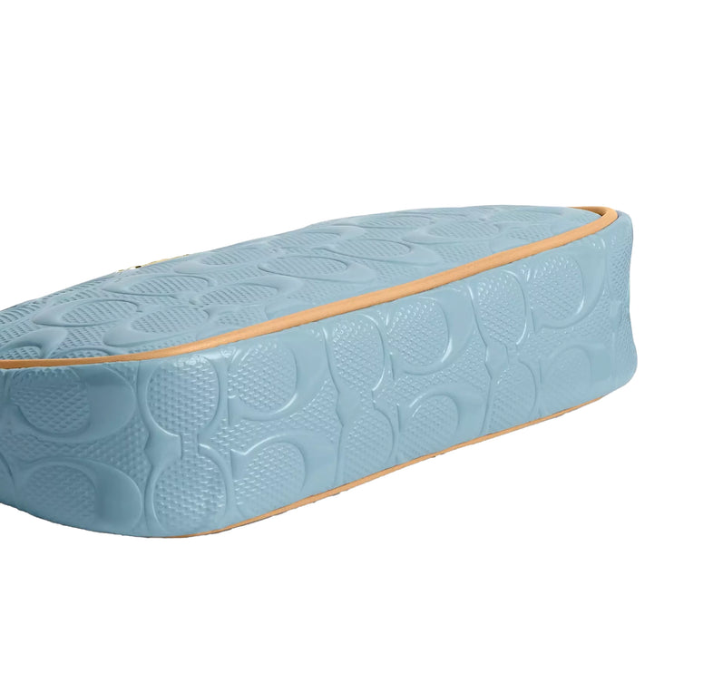 Coach Women's Nolita 19 In Signature Leather With Charms Gold/Light Blue