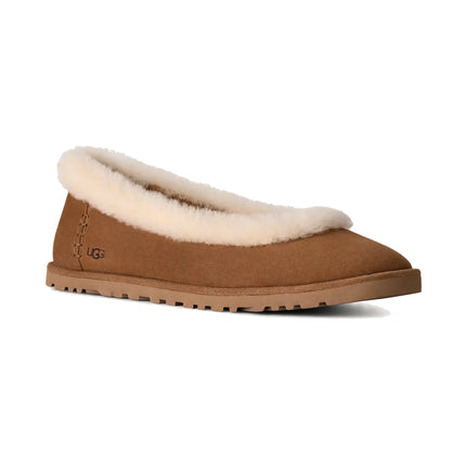 UGG Women's Zora Ballet Flat Chestnut