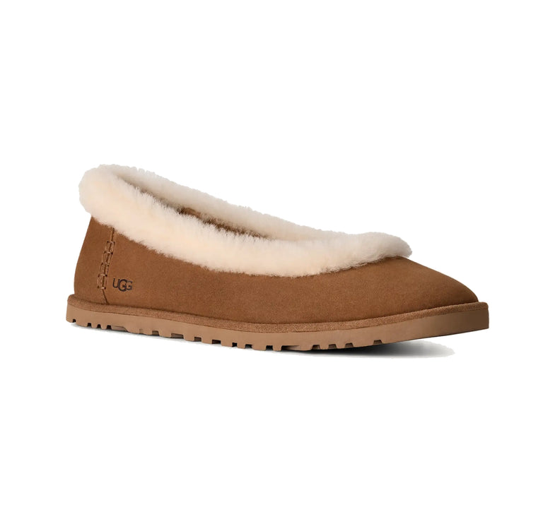 UGG Women's Zora Ballet Flat Chestnut