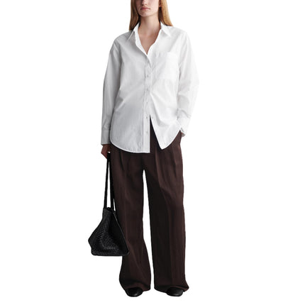 COS Women's Tailored Pima Cotton Shirt White