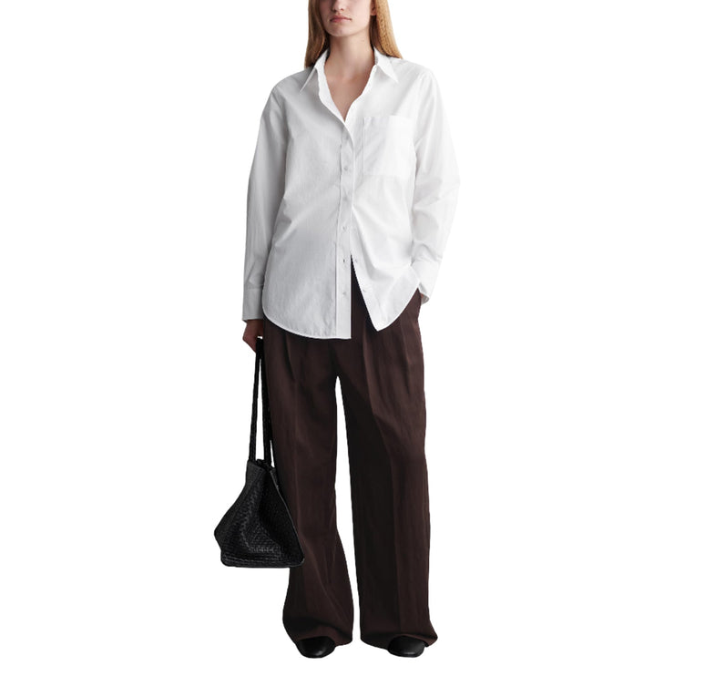 COS Women's Tailored Pima Cotton Shirt White