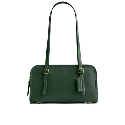 Coach Women's Swing Zip Bag Brass/Hunter Green