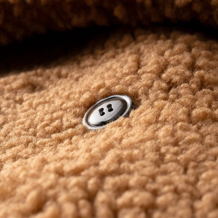 UGG Women's Gertrude Long Teddy Coat Chestnut