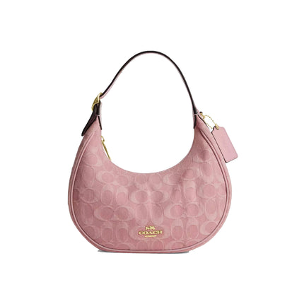 Coach Women's Emily Shoulder Bag In Signature Denim Gold/Light Pink