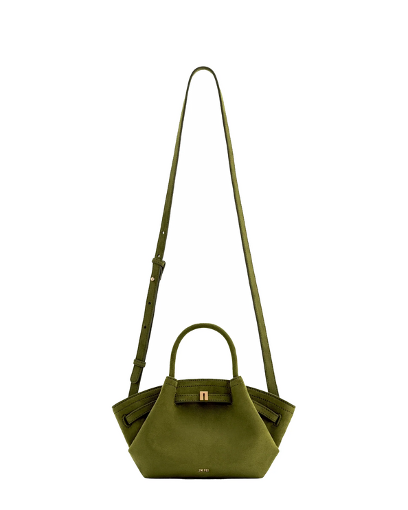 JW PEI Women's Hana Mini Faux Suede Tote Bag Dark Olive/Gold