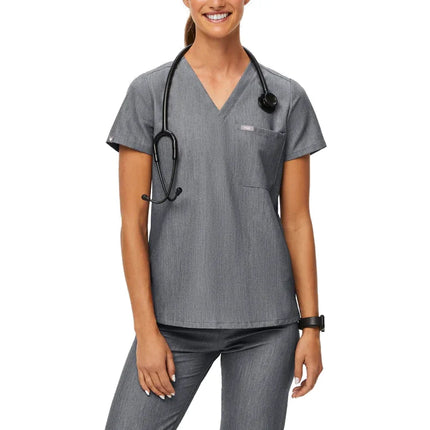 FIGS Women's Catarina One Pocket Scrub Top Graphite