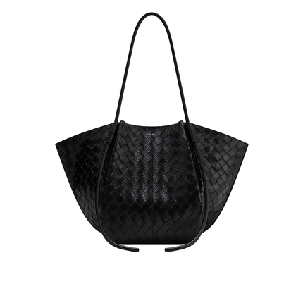 JW PEI Women's Nala Wide Weave Texture Tote Bag - Black