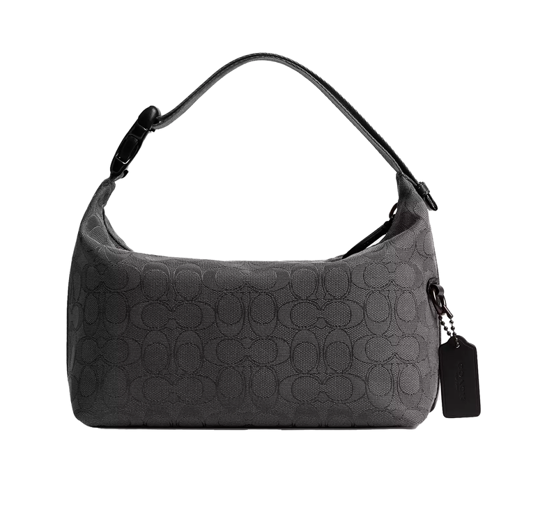 Coach Unisex Travel Kit With Speedclip In Signature Jacquard Black