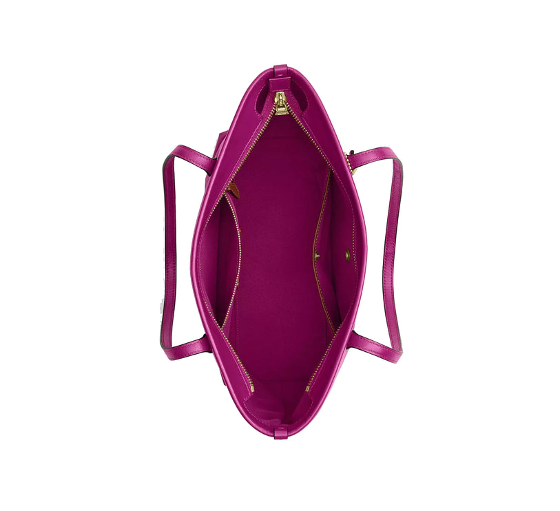 Coach Women's Medium City Tote Bag Gold/Magenta