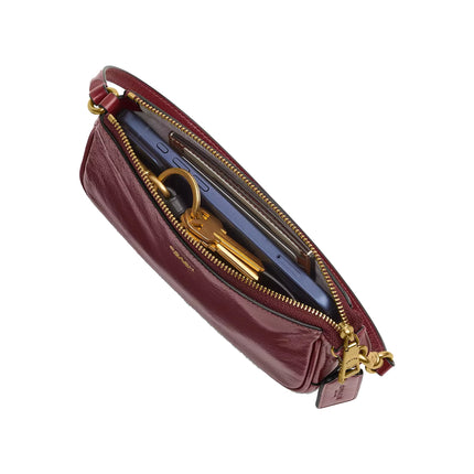 Coach Women's Plaza Bag 18 Brass/Dark Cherry