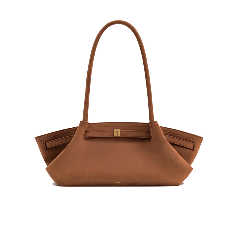 JW PEI Women's Hana Wide Faux Suede Tote Bag - Brown