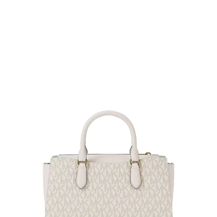 Michael Kors Women's Arden Small Signature Logo Messenger Bag Light Cream Multi