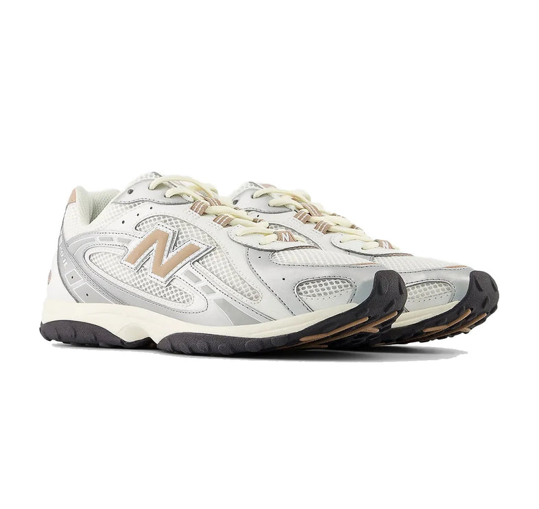 New Balance 204L Silver Metallic with Flat Taupe U204LSWA