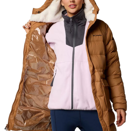 Columbia Women's Harmony Falls Mid Down Jacket Camel Brown