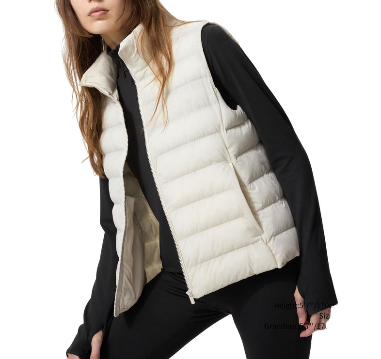 Uniqlo Women's Pufftech Vest 01 Off White