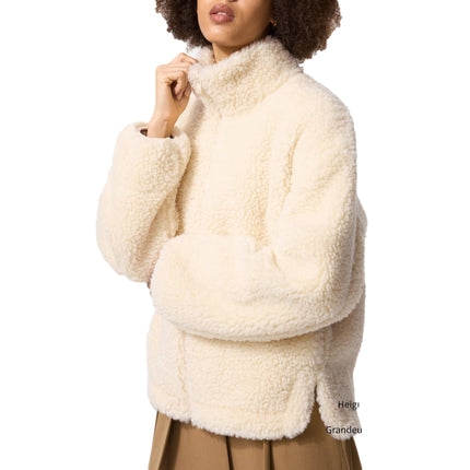 Uniqlo Women's Fleece Zip-Up Jacket 30 Natural