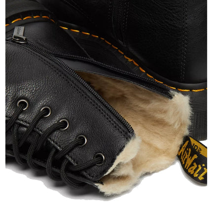 Dr. Martens Unisex Jadon Faux Fur Lined Leather Platform Boots Black