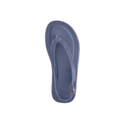 Coach Women's Sculpted C Platform Thong Sandal Light Denim